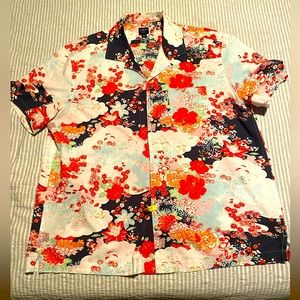 JCrew Mens Floral Shirt Large